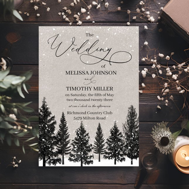 Invitación a una boda rústica en los bosques de in (Subido por el creador)