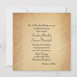 Invitación a una boda rústica simple pero elegante