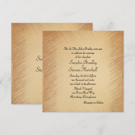 Invitación a una boda rústica simple pero elegante