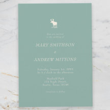 Invitación a una boda rústica y elegante