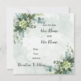 Invitación a una boda simple y simple