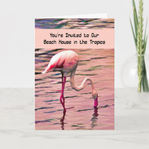 Invitación a una cabaña de playa tropical