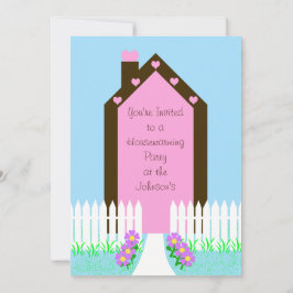 Invitación a una casa para una fiesta de calentami