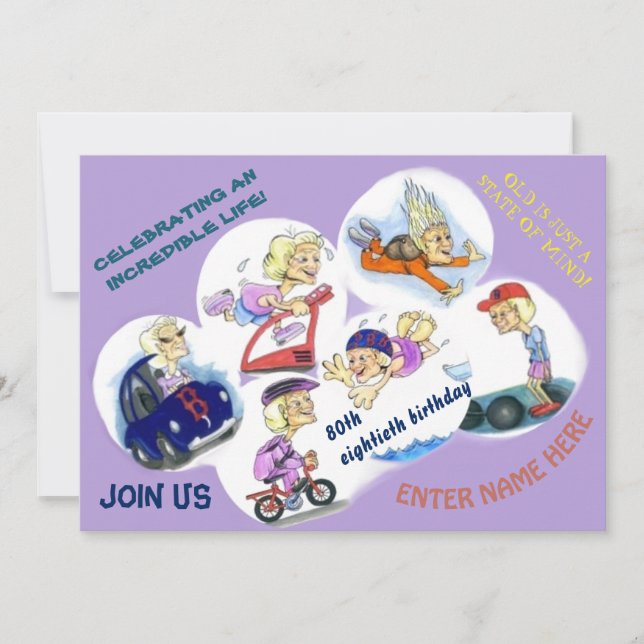 Invitación A Una Celebración Especial De Cumpleaño (Anverso)
