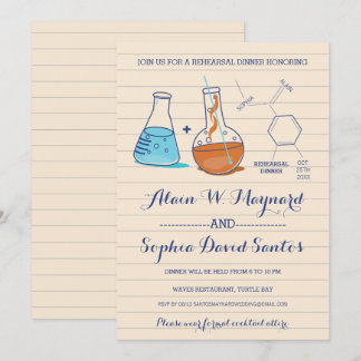 Invitación a una cena de ensayo sobre química azul