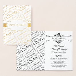 Invitación a una cena Fiesta Bon Appetit Francés