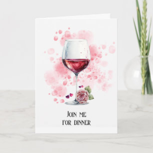 Invitación a una cena romántica para dos