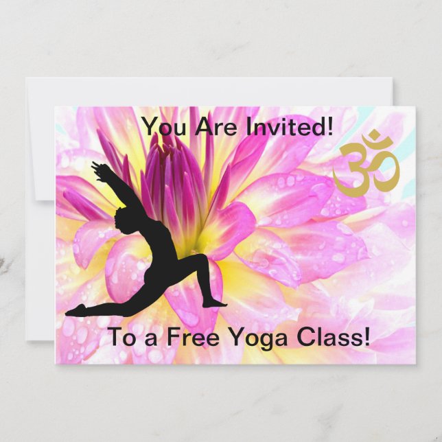 INVITACIÓN A UNA CLASE DE YOGA GRATUITA (Anverso)