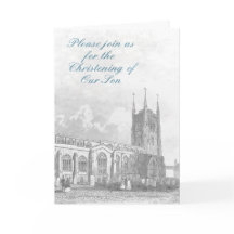 Invitación a una cristalización para un niño.