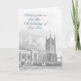 Invitación a una cristalización para un niño.