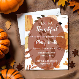 Invitación a una ducha adicional de acción de grac