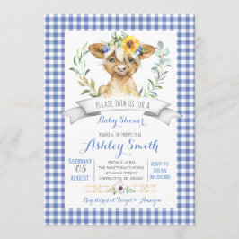 Invitación a una ducha de bebé en una granja de Gi