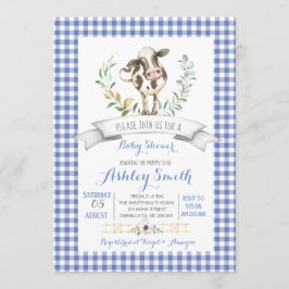 Invitación a una ducha de bebé en una granja de Gi