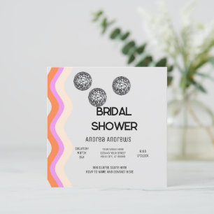 Invitación a una ducha de novia disco