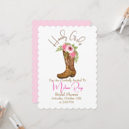 Invitación a una ducha de novia en un país