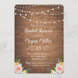 Invitación a una ducha de novia romántica y rusa