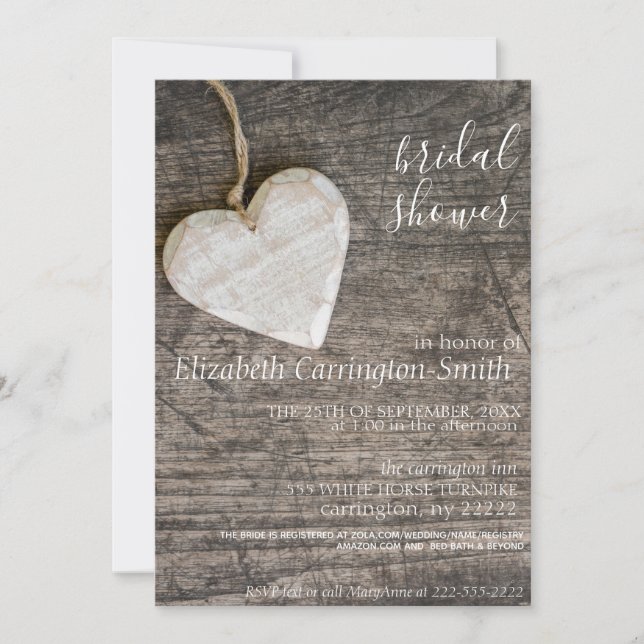 Invitación a una ducha de novia rusa (Anverso)
