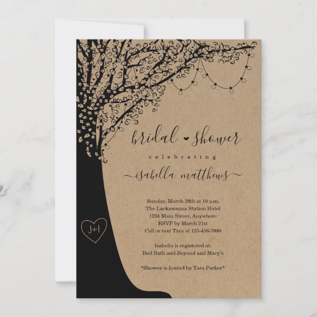 Invitación a una ducha de novia rusa (Anverso)