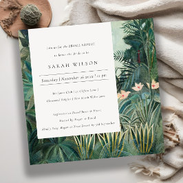 Invitación a una ducha de novias tropical tropical