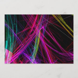 Invitación a una fiesta abstracta de Neon