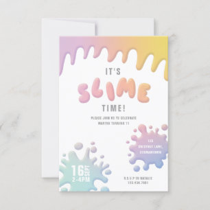 Invitación a una fiesta con arco iris