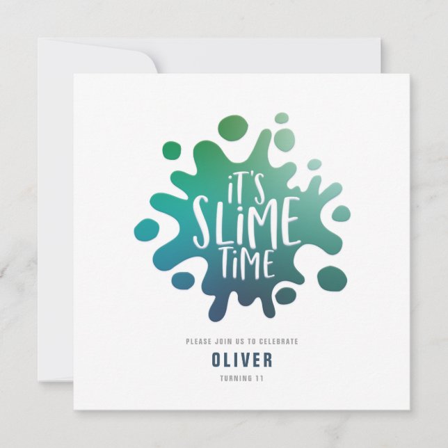 Invitación a una fiesta con arco iris (Anverso)