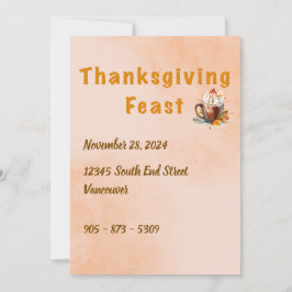 Invitación a una fiesta de Acción de Gracias