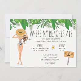 Invitación a una fiesta de Bachelorette Beach