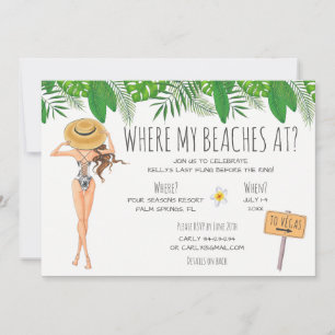 Invitación a una fiesta de Bachelorette Beach