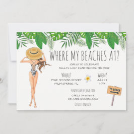 Invitación a una fiesta de Bachelorette Beach