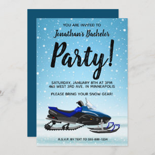 Invitación a una fiesta de bachiller en invierno c