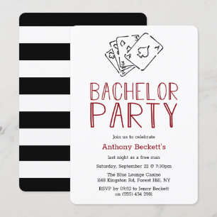Invitación a una fiesta de bachiller en la noche d