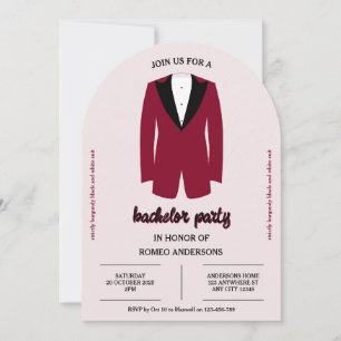 Invitación a una fiesta de bachiller en Tuxedo neg