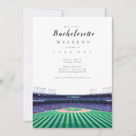 Invitación a una fiesta de bachillerato de béisbol