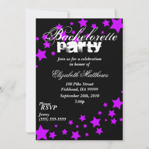 Invitación a una fiesta de bachillerato de las est
