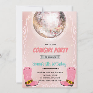 Invitación a una fiesta de baile nocturno