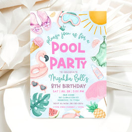 Invitación a una fiesta de billar, fiesta de cumpl