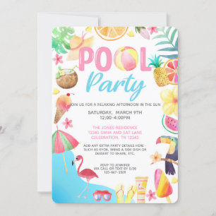 Invitación a una fiesta de billar - Fiesta de nata