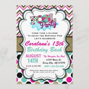 Invitación a una fiesta de billar - Fiesta de vera