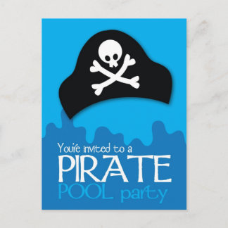 Invitación a una fiesta de billar pirata