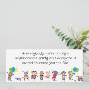 INVITACIÓN A UNA FIESTA DE BLOQUE