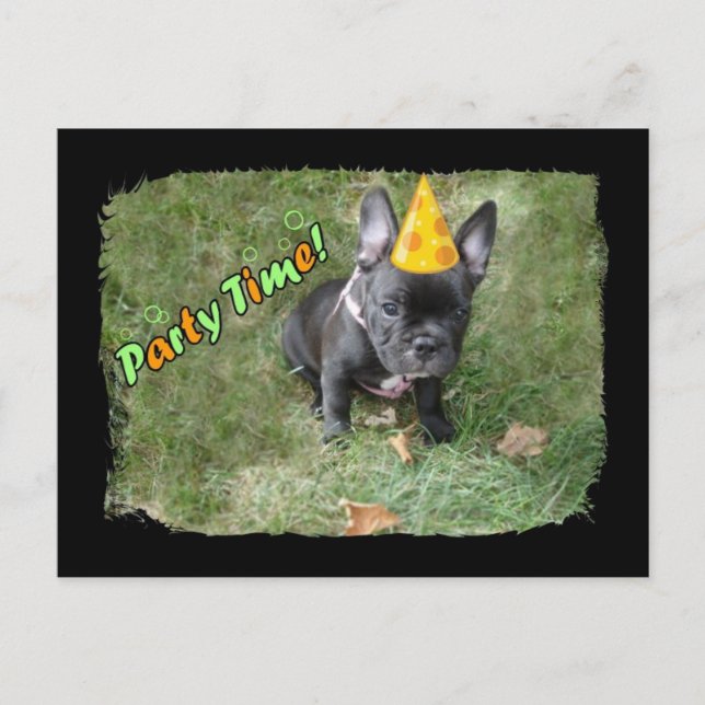 Invitación a una fiesta de Bulldog en Francia (Anverso)