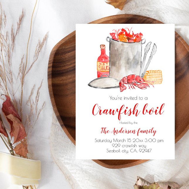 Invitación a una fiesta de cangrejo de verano (Subido por el creador)