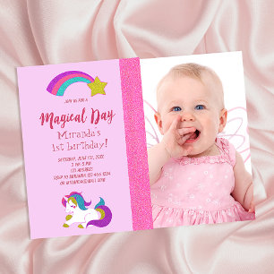 Invitación a una fiesta de chica de cumpleaños con