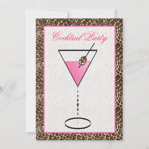 Invitación a una fiesta de cóctel elegante