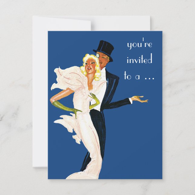 Invitación a una Fiesta de Cócteles de Amor y Roma (Anverso)