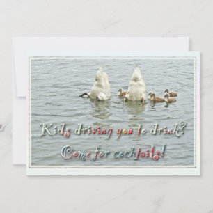 Invitación a una fiesta de cócteles - Familia Swan