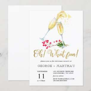 Invitación a una fiesta de cócteles para navidade