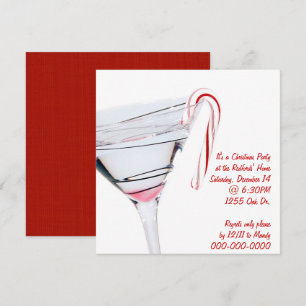 Invitación a una fiesta de cócteles para navidades