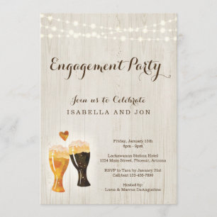 Invitación a una fiesta de compromiso con la fábri